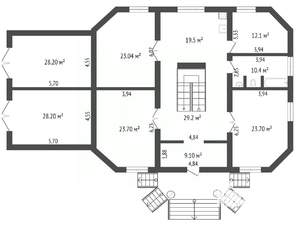 Дом 390м², 2-этажный, участок 15 сот.