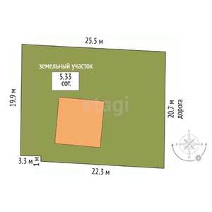 Дом 105м², 2-этажный, участок 5 сот.