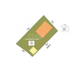 Дом 186м², 2-этажный, участок 7 сот.