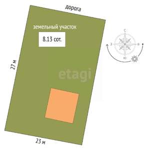 Дом 110м², 2-этажный, участок 8 сот.