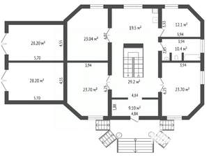 Дом 390м², 2-этажный, участок 15 сот.