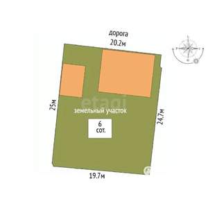 Дом 139м², 2-этажный, участок 6 сот.