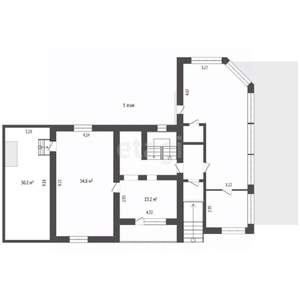 Дом 232м&sup2;, 3-этажный, участок 15 сот.  