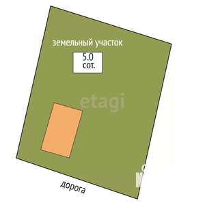 Дом 24м², 1-этажный, участок 5 сот.  