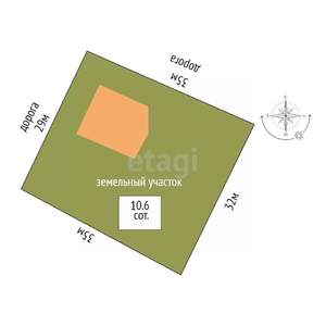 Дом 162м&sup2;, 2-этажный, участок 11 сот.  