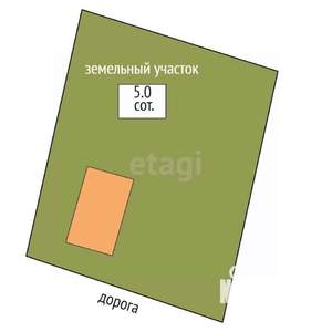 Дача 24м², 1-этажный, участок 5 сот.  