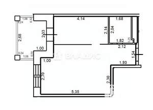 1-к квартира, на длительный срок, 36м2, 8/13 этаж