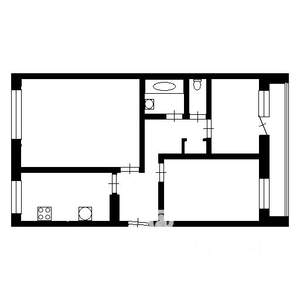 3-к квартира, на длительный срок, 66м2, 4/9 этаж