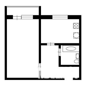 1-к квартира, на длительный срок, 34м2, 1/9 этаж