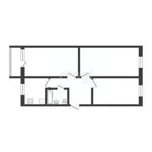 3-к квартира, вторичка, 62м2, 2/5 этаж