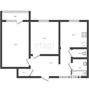 2-к квартира, вторичка, 52м2, 5/9 этаж