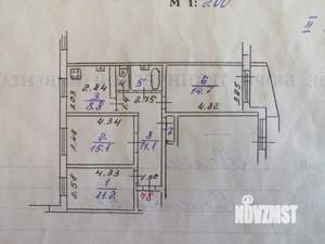 3-к квартира, вторичка, 66м2, 2/9 этаж