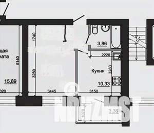 1-к квартира, вторичка, 33м2, 4/9 этаж