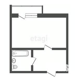 Студия квартира, вторичка, 28м2, 14/16 этаж