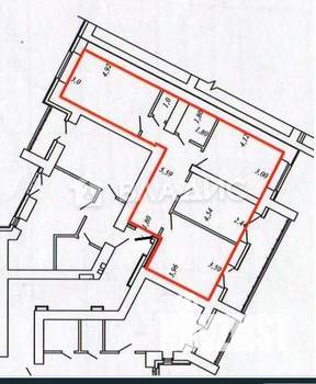 3-к квартира, вторичка, 66м2, 7/12 этаж