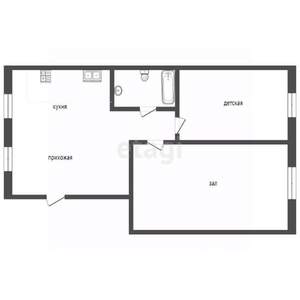 2-к квартира, вторичка, 35м2, 2/5 этаж