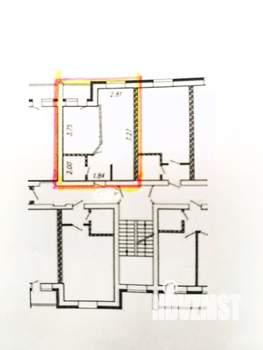 1-к квартира, вторичка, 35м2, 2/4 этаж