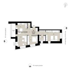 3-к квартира, вторичка, 91м2, 2/14 этаж