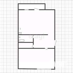1-к квартира, вторичка, 44м2, 9/9 этаж
