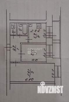 2-к квартира, вторичка, 52м2, 7/9 этаж