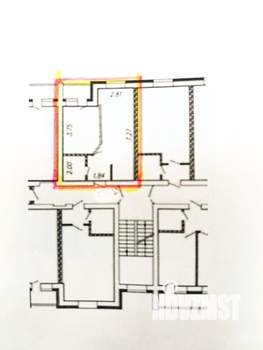 1-к квартира, вторичка, 35м2, 2/4 этаж