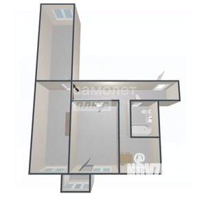 3-к квартира, вторичка, 57м2, 4/5 этаж