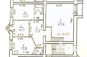 3-к квартира, вторичка, 119м2, 6/7 этаж