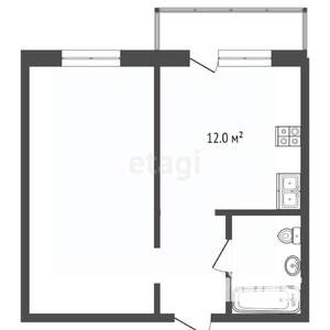 1-к квартира, вторичка, 41м2, 11/14 этаж