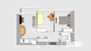 3-к квартира, вторичка, 58м2, 1/12 этаж