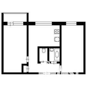 2-к квартира, вторичка, 44м2, 5/5 этаж