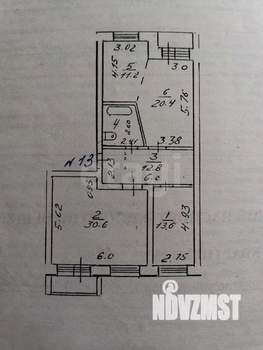 3-к квартира, вторичка, 97м2, 3/6 этаж