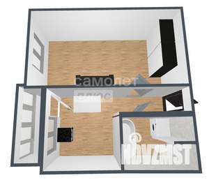 1-к квартира, вторичка, 34м2, 3/5 этаж