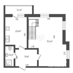 4-к квартира, вторичка, 106м2, 5/6 этаж