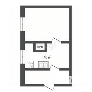 1-к квартира, вторичка, 26м2, 1/1 этаж
