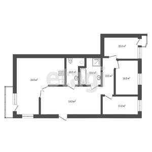 3-к квартира, вторичка, 116м2, 5/5 этаж