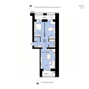 2-к квартира, вторичка, 81м2, 2/14 этаж