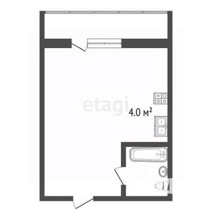Студия квартира, вторичка, 22м2, 2/12 этаж