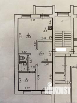 3-к квартира, вторичка, 65м2, 6/6 этаж