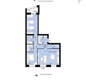 3-к квартира, вторичка, 87м2, 3/14 этаж