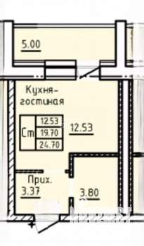 Студия квартира, вторичка, 25м2, 7/11 этаж