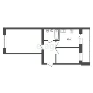 2-к квартира, вторичка, 49м2, 4/10 этаж
