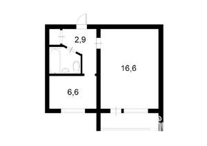 1-к квартира, вторичка, 30м2, 3/5 этаж