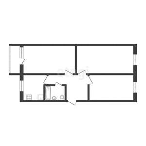 3-к квартира, вторичка, 62м2, 2/5 этаж