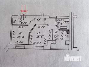 2-к квартира, вторичка, 57м2, 2/9 этаж