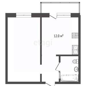 1-к квартира, вторичка, 41м2, 11/14 этаж
