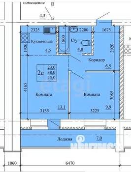 2-к квартира, вторичка, 45м2, 12/14 этаж