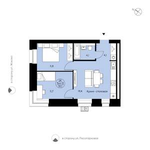 2-к квартира, вторичка, 51м2, 12/12 этаж