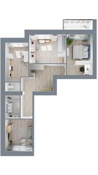 3-к квартира, сданный дом, 85м2, 8/11 этаж