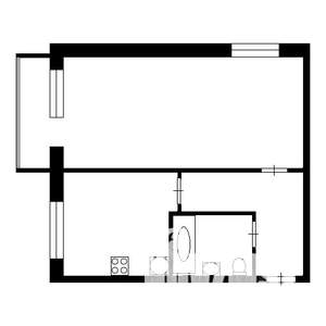 1-к квартира, вторичка, 34м2, 5/5 этаж