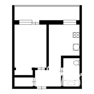 1-к квартира, вторичка, 26м2, 1/9 этаж